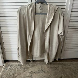 Nike Yoga Womens Hooded Sweater Beige size Medium w/Tags